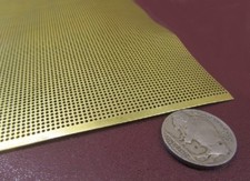 Brass Perforated Extra Thin Sheet,  .016