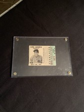 Lou Gehrig Memorial New York Yankees Baseball Ticket Stub July 4 1941 Box 126 picture