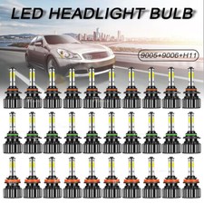 60pcs 9005+9006+ H11 LED Combo Headlight High Low Beam Foglight 6000K White kits picture