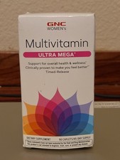 GNC Women's Ultra Mega Multivitamin 90 ct - OCTOBER 2026 - SEALED  picture