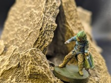 Well painted green dual blades female rogue/ranger dnd fantasy miniature picture