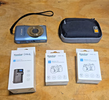 Canon PowerShot SD1300 IS ELPH 12.1MP Camera, Charger, Two New Batteries, Bag picture