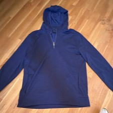 Dunning Golf 1/4 Zip Pullover Hoodie In Navy Blue Size Large NWOT picture