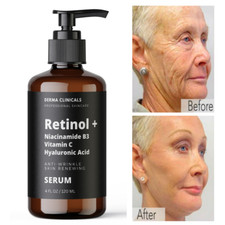Retinol, Niacinamide, Vitamin C, Hyaluronic Acid, AntiAging Wrinkle SERUM - 4oz picture