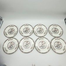 Wedgwood Kutani Crane 8” Salad Plates Set Of 8 Unused picture