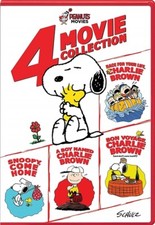 PEANUTS 4 MOVIE COLLECTION DVD Race Bon Voyage Boy Named Brown Snoopy Come Home picture