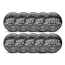 Smokey Mountain Herbal Long Cut Classic, 10 Can Box picture