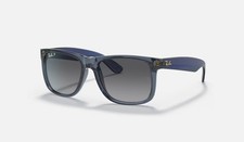 Ray-Ban Justin Classic Transparent Blue/Grey Gradient Polarized 54 mm RB4165 picture