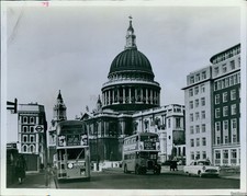 1965 St Pauls Cathedral London Winston Churchill Funeral Vintage Photo 8x10 picture