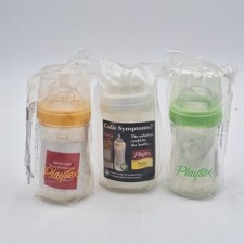 New Sealed Vtg Playtex Drop In Baby Bottles 4 Oz Set Of 3 picture