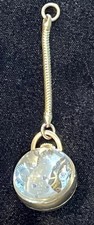 Antique Titus Swiss 17 Jewel Pendant Watch Skeleton Manual Wind Gold Tone Works picture