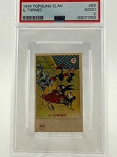 Elah 1936 Topolino Disney Mickey Mouse IL TORNEO #63 PSA 2 Italian Card picture