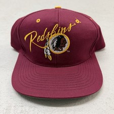 Vintage Washington Redskins SnapBack Hat Cap AJD 80s 90s NFL Script Nos New  Og picture