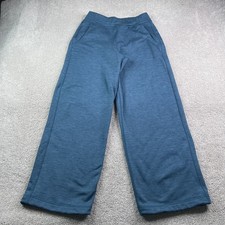 Title Nine Pants Womens Medium Blue Crash Thermaplush Fleece Wide Leg Hiking picture