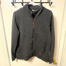 L.L. Bean Women's Quilted Full Zip Sweatshirt Jacket Gray Size Large L Regular picture