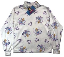 (NWT) Vtg 90s Walt Disney CINDERELLA Princess AOP Shirt Girls Youth Large RARE picture
