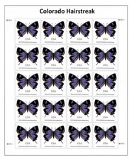 2021 USPS Colorado Hairstreak Butterfly First Class Stamps  - 100 PCS TOTAL picture