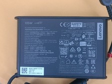 Original Lenovo 135W ADL135SDC3A Yellow Tip AC Adapter for Lenovo.  RevG 2025-10 picture