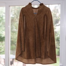 Vintage 1970s women's suede cape poncho picture