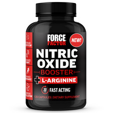 Force Factor Nitric Oxide Booster L-Arginine Muscle Pumps Endurance 120 Capsules picture