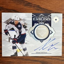 2023 UPPER DECK ULTIMATE COLLECTION #UE-AF ADAM FANTILLI EMBLEMS ROOKIE AUTO RC picture