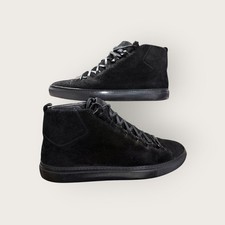 Balenciaga Arena High Top Suede Sneakers Black - 44EU picture
