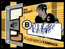 2007-08 SPx Flashback Fabrics Autograph Spectrum Ray Bourque Auto 09/25 Boston picture