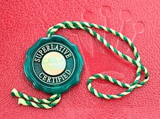 Genuine Rolex 2015-2025 Chronometer Green Hang Tag with Multi-Crown Hologram picture