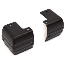 Viaggio Pontoon Boat Corner Caps | Black Aluminum 3 3/8 In (Set of 2) picture