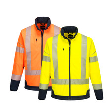 Portwest PW3 Hi-Vis Contrast Softshell (3L) 2 Tone Reflective Work Safety T404 picture