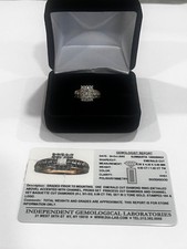 18k gold natural diamond ring preowned picture