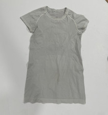 Lululemon Swiftly Tech Short Sleeve Shirt 4 White/Gray Seamless Tee picture