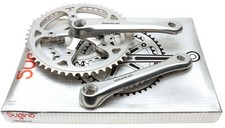 Sugino Aero Tour AT Crankset 170mm 50/46/30 Silver No Chainrings NOS NEW Vintage picture