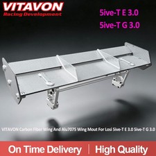 VITAVON Carbon Fiber Wing And Alu7075 Wing Mout For Losi 5T E 3.0 5T G 3.0 1/5 picture