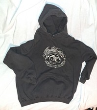 rare 2001 DEATH THREAT Life's A Gamble HOODIE Siver Ink Hatebreed Terror LOOK picture