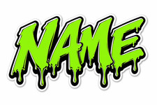 Custom Name Sticker Graffiti Personalized Decal Any Name Car Laptop picture