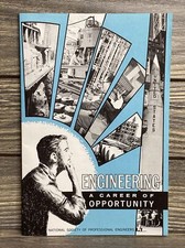 Vintage Booklet National Society Of Professional Engineers Career Of Opportunity picture