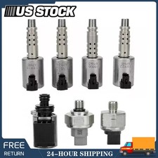 7pc Transmission Solenoids Pressure Sensor for Nissan RE0F10D JF016E JF017E CVT8 picture