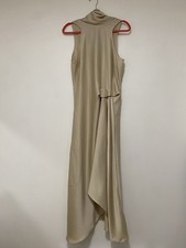 Reiss Drape Occasional Michelle Dress Size 10 Quiet Luxury Light Academia BNWT picture