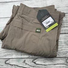 NWT REI Co op Pants Sahara Convertible Cargo Hiking Zip Off Khaki Size 32x30 picture