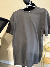Calvin Klein Men's Gray Logo Crew Neck Short Sleeve T-Shirt XL picture