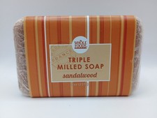 Vintage Whole Foods Triple Milled Sandalwood Bar Soap Discontinued  picture