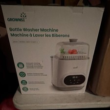 GROWNSY EaseClean Electric Sterilizer Bottle Washer Auto Clean Dry White picture