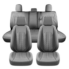 Truckiipa Custom for Ford F150 Seat Covers Full Set Leather Waterproof Automotiv picture