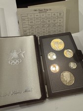 1983-S US Mint Olympic Prestige Proof Set - With Flawless Outer Brown Box & COA picture