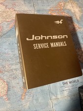 Vintage 1974 Johnson Service Manual 3 Stud Folder W/ Service Manuals picture