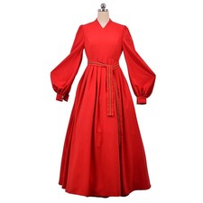 MelangCos Princess Bride Costume for Women Red Wedding Dress Buttercup Hallow... picture