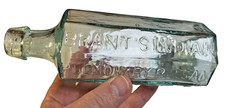 Antique 1850s Brant’s Indian Balsam New York NY NYC Pontil Bottle M.T. Wallace picture