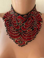 Handmade Boho Seed Beaded Choker Necklace Handmade Fashion Jewelry for Women picture