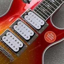 Solid Electric Guitar Stainless Rounded Fret Edge Sunburst Sparkling Fast Ship picture